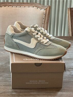 Dolce Vita B.NTCD Sage Green Mesh & Cream Accent Sneakers